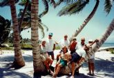 Cruising in the company of others.  The Crew  of the Guatemala Cruise enjoy the day at a resort in Belize