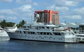 The megayacht, SOUTHERLY, is a DeFever design.